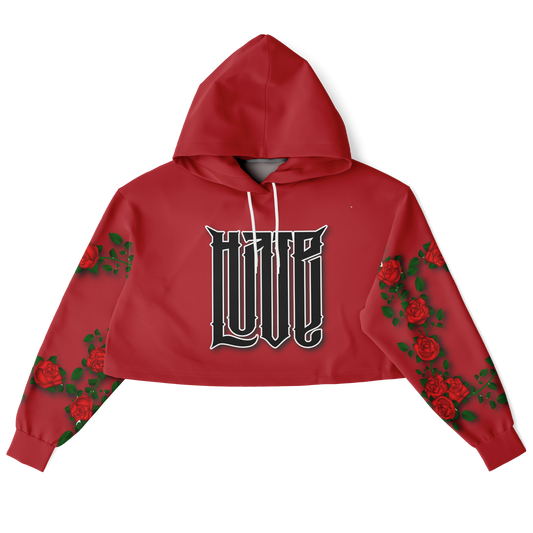 STAY TRUE™ Double Entendre Deluxe Fleece Crop Hoodie