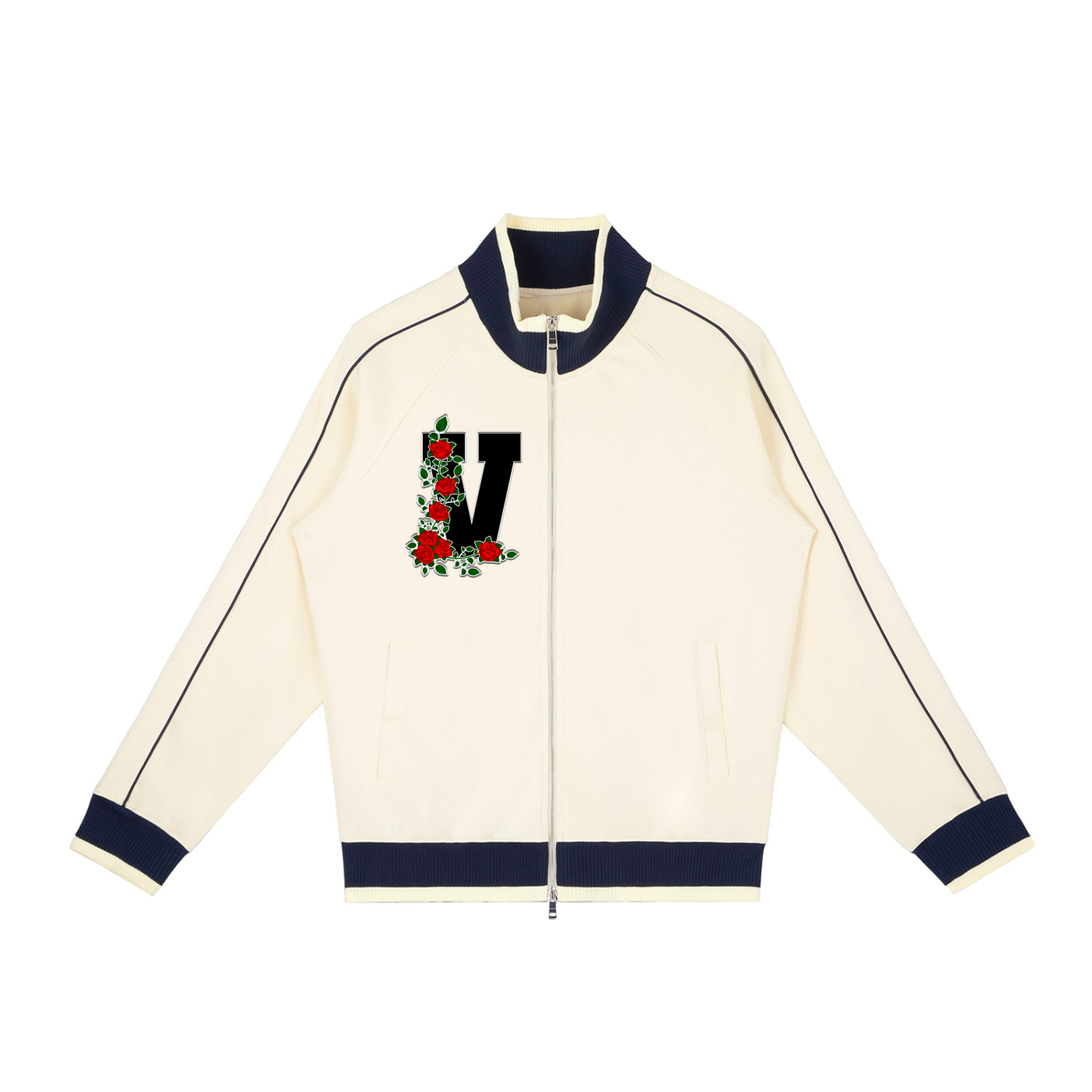 VARSITY™ "All-City Love" Color Block Raglan Sleeve Zip Track Jacket