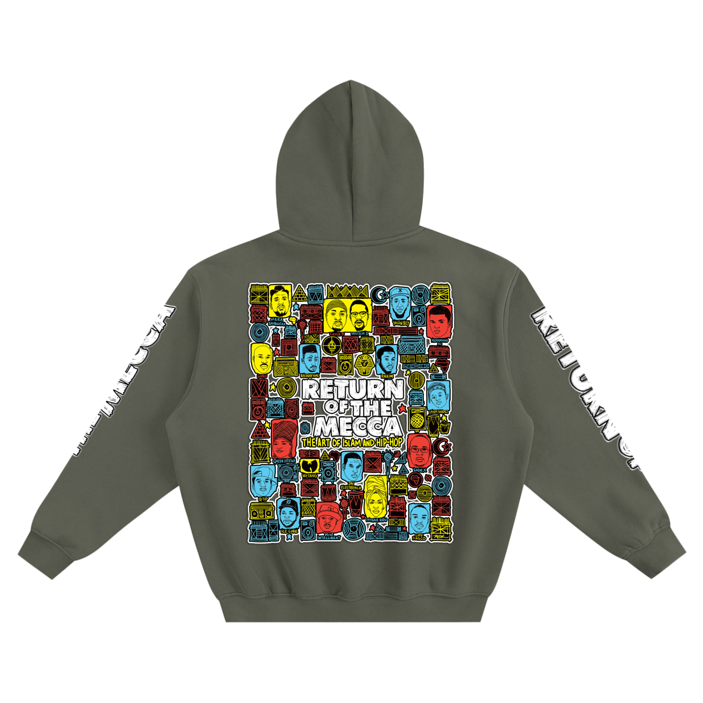 Brooklyn Republic™ "Return to Mecca" Fleeced Boxy Hoodie
