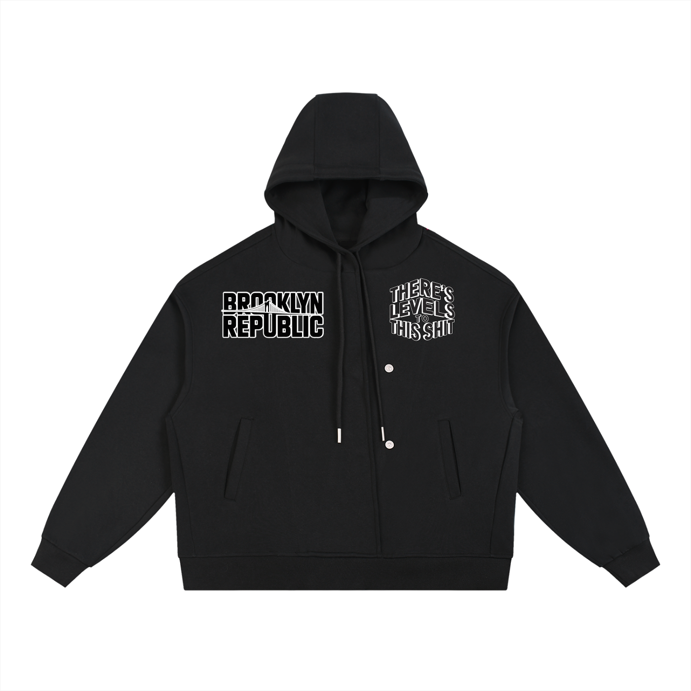 LEVELS™ Box Button Placket Hoodie