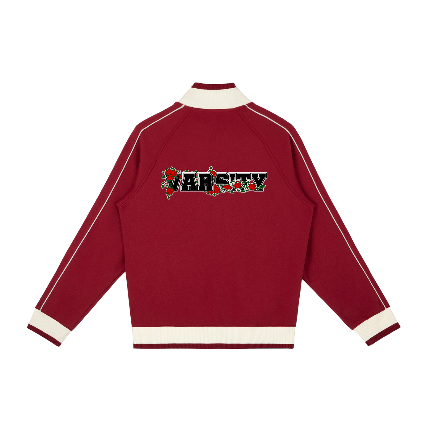 VARSITY™ "All-City Love" Color Block Raglan Sleeve Zip Track Jacket
