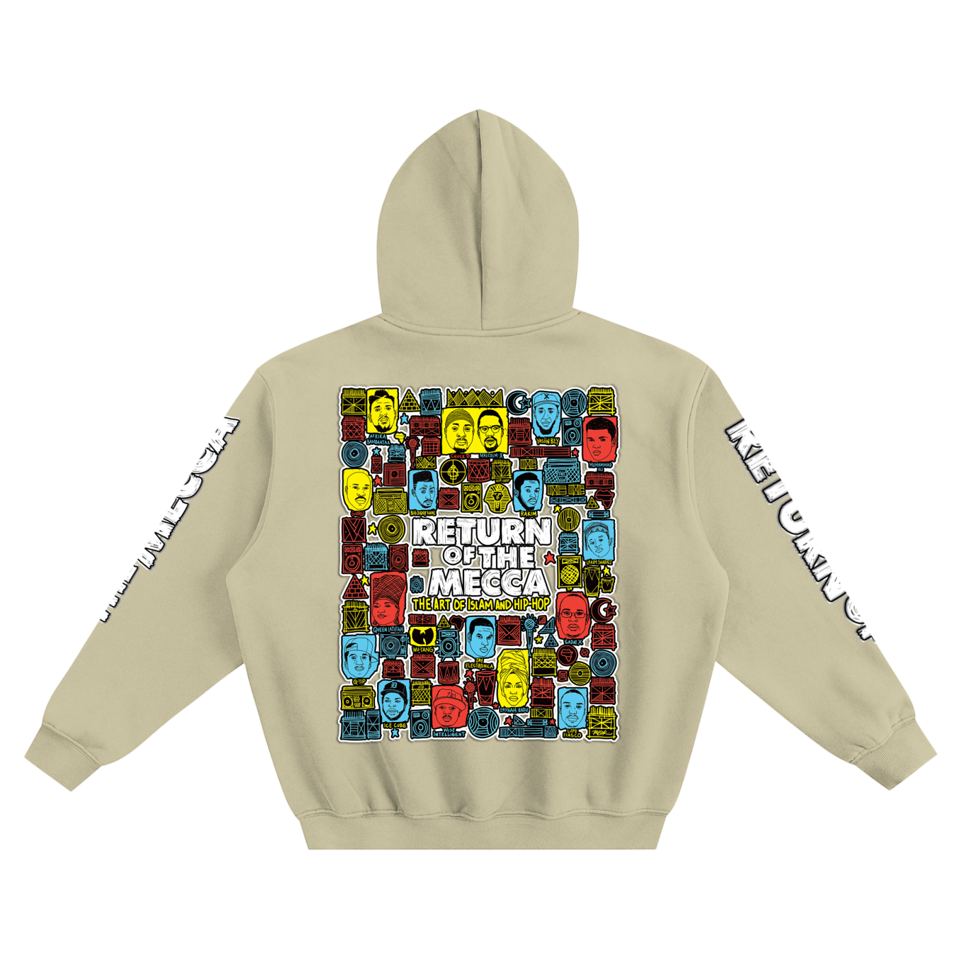 Brooklyn Republic™ "Return to Mecca" Fleeced Boxy Hoodie