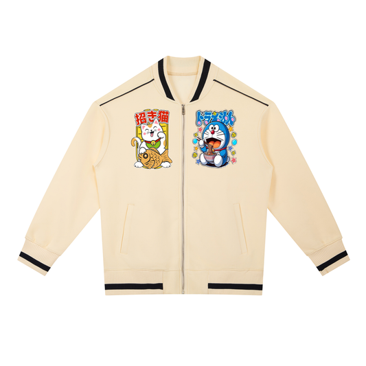 Brooklyn Republic™  "Tommy Yommi Goochi" Contrast Piping Zip Bomber Jacket