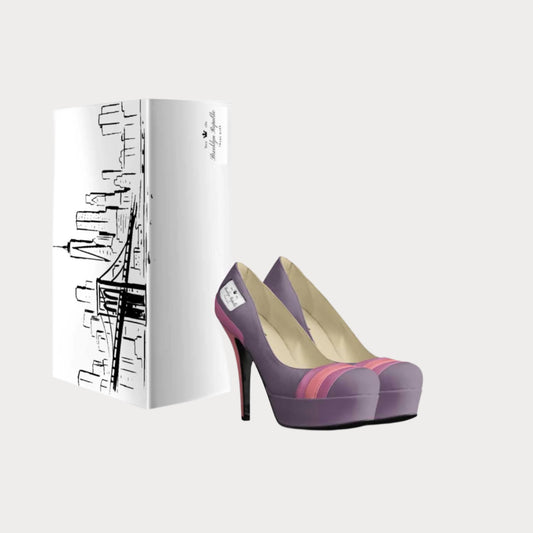 U.S.F™ - Micah Erin Striped Platform Pump (Pre-Orders)