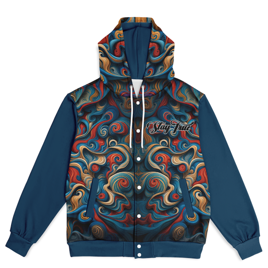 STAY TRUE™ Mercy Heavyweight Hooded Baseball Jacket