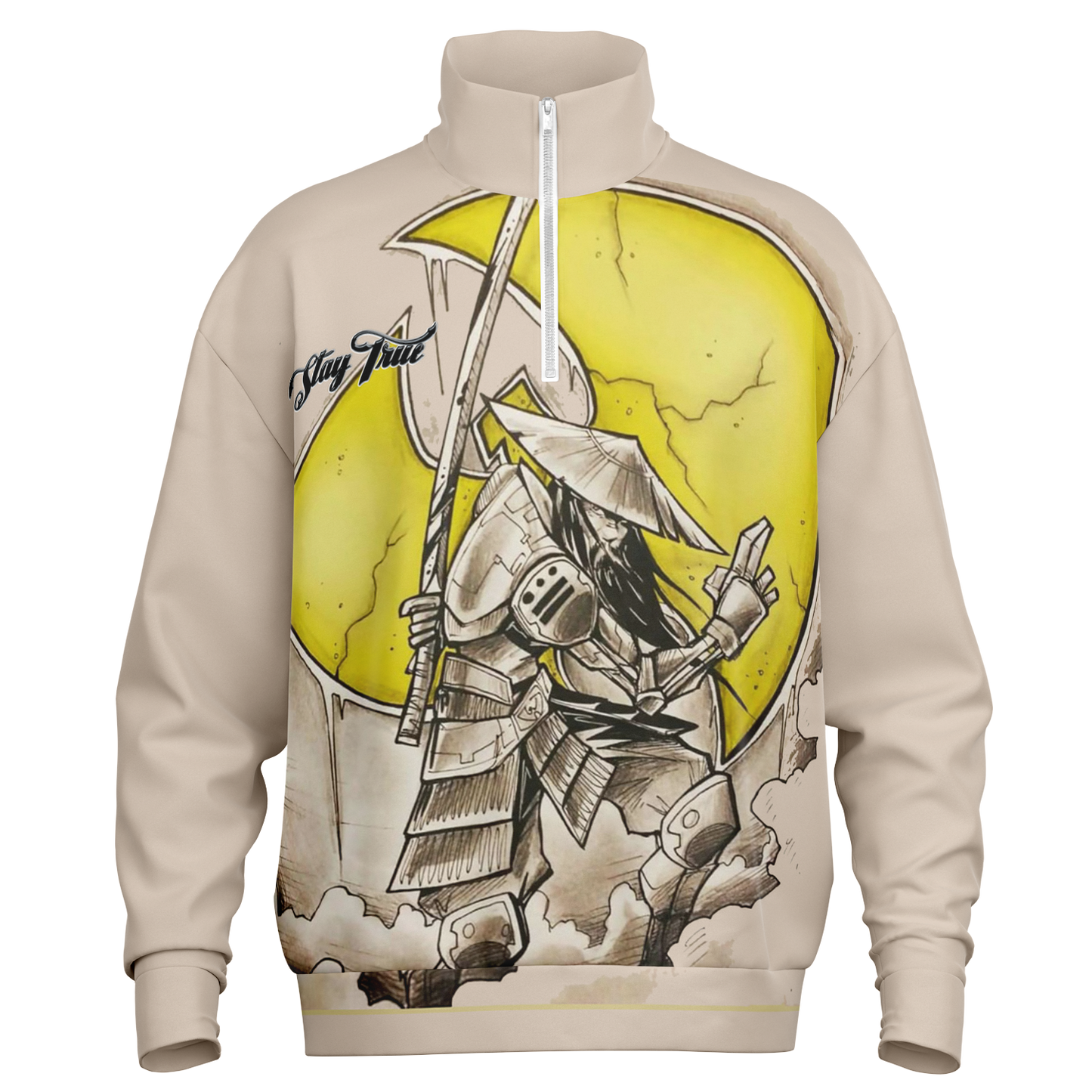 STAY TRUE™ Shaolin Shogun Heavyweight Oversized Quarter Zip Sweatshirt