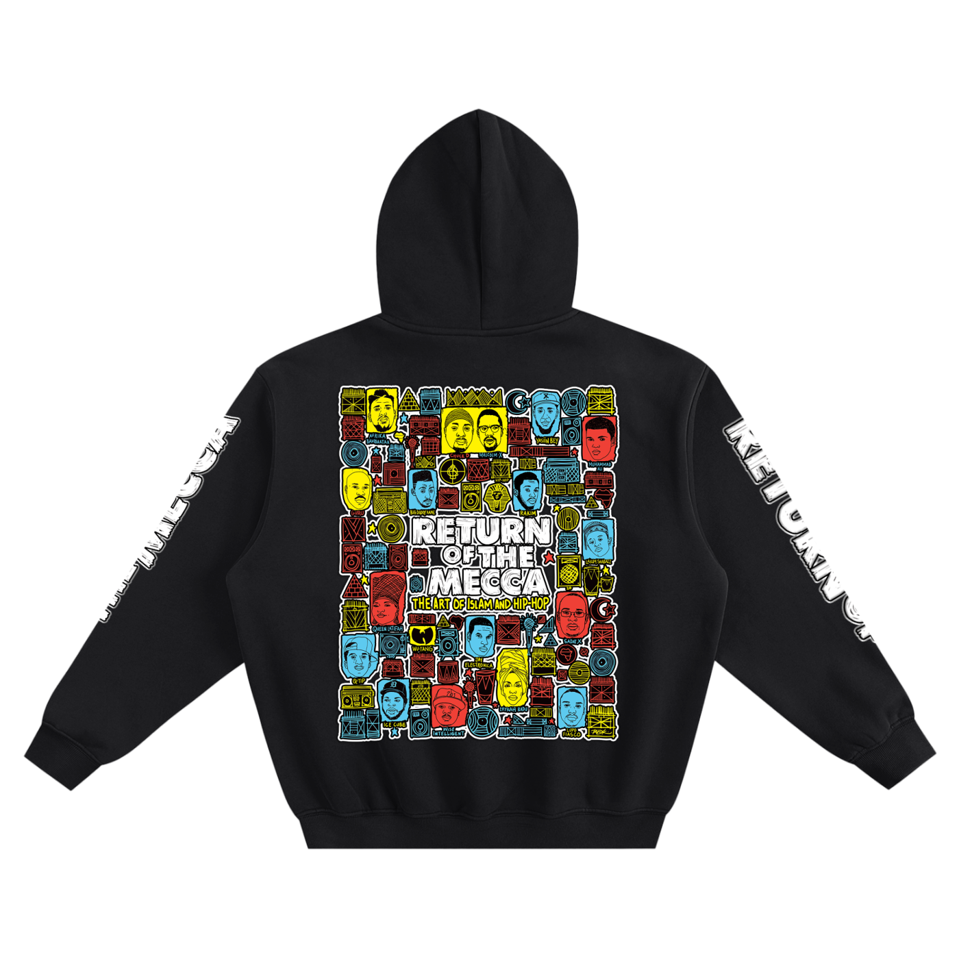 Brooklyn Republic™ "Return to Mecca" Fleeced Boxy Hoodie