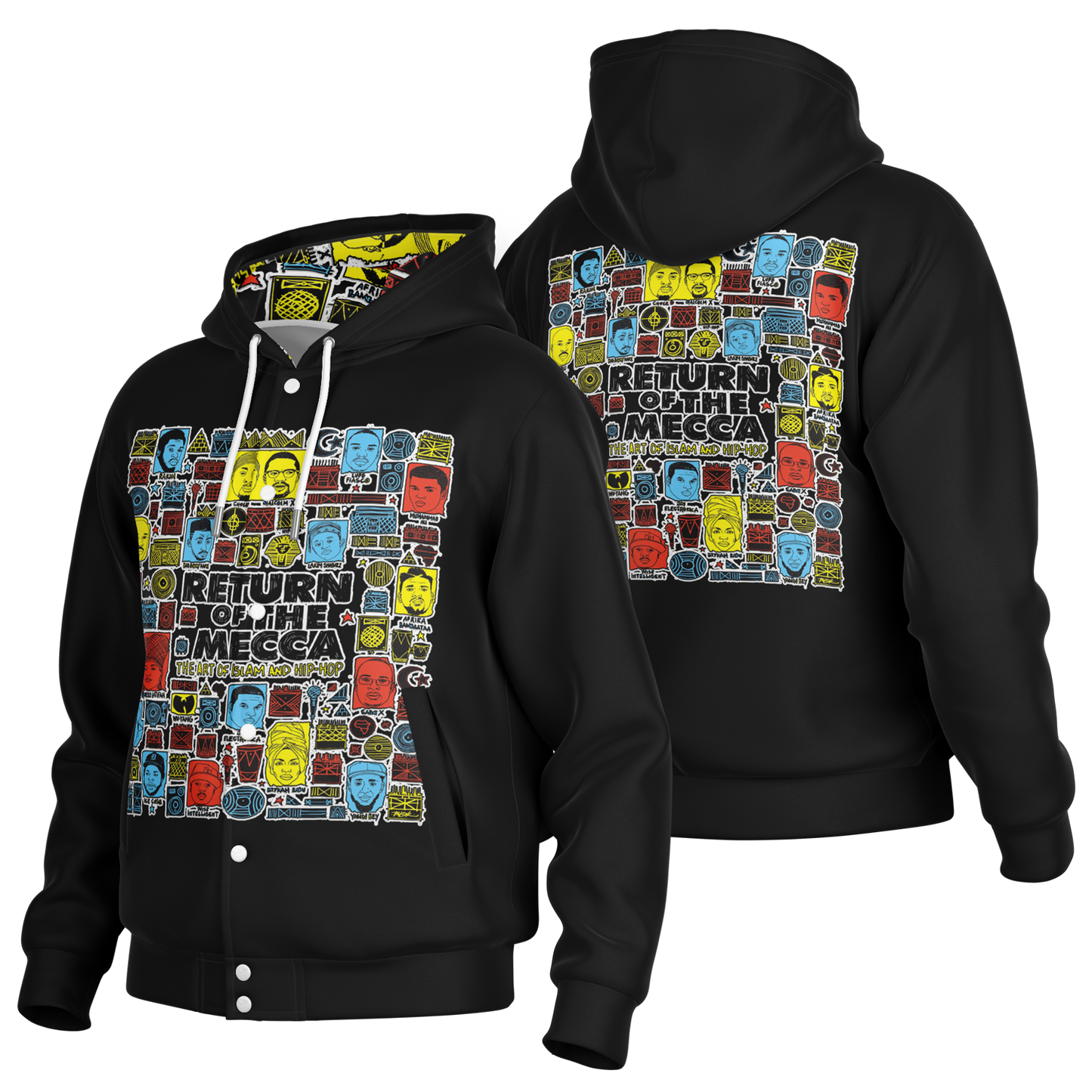ICON™ Mecca Soul Brother Heavyweight Hooded Baseball Jacket