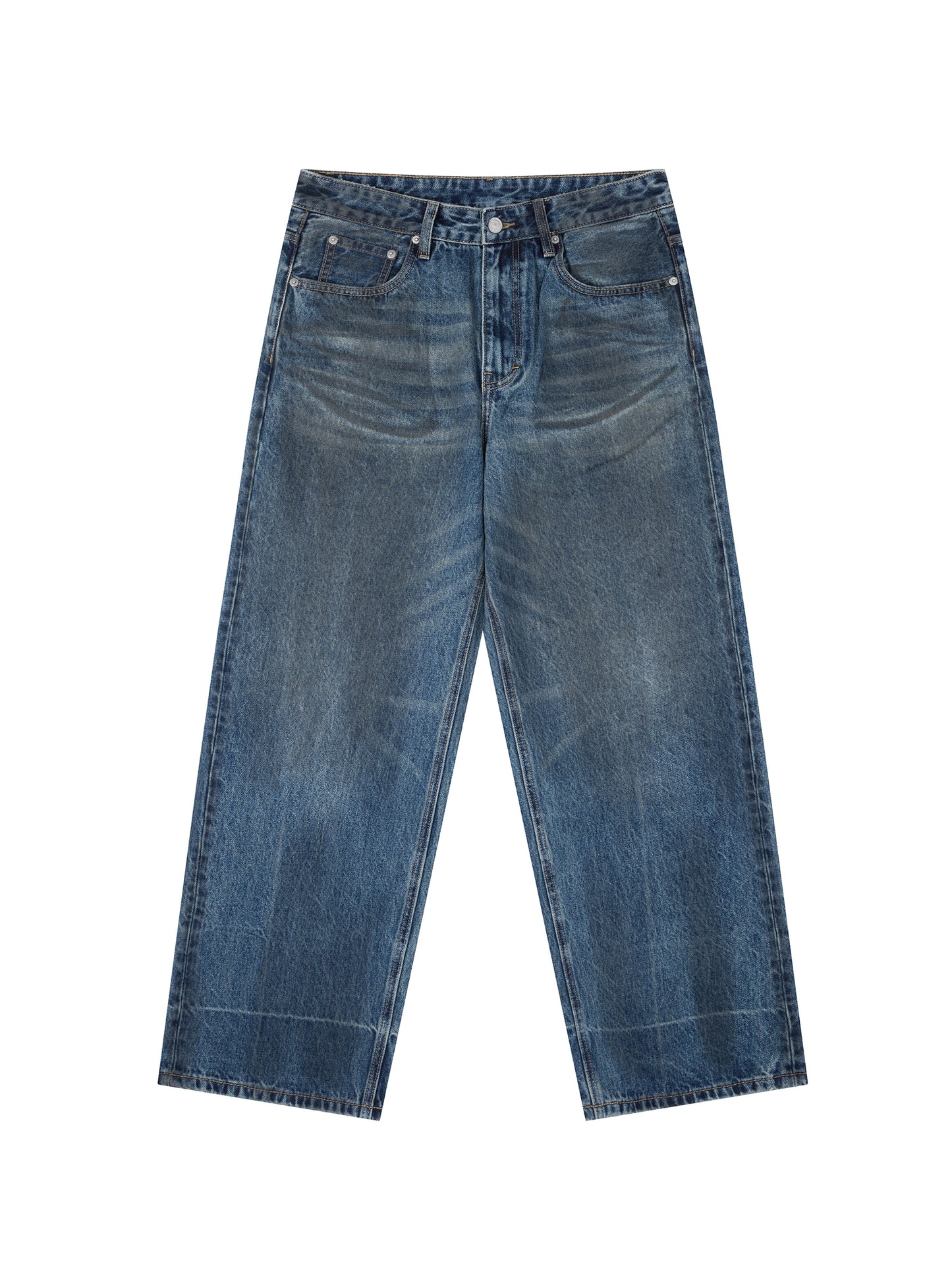 VARSITY™ "All City Tour" Vintage Wash Baggy Denim Jeans